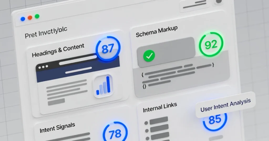 AI SEARCH VISIBILITY SCORE TOOL (AEO + ENTITY + SGE)