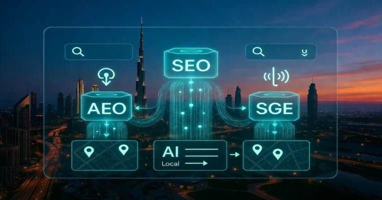 SEO vs AEO vs SGE: What Actually Gets You Traffic in 2026 (UAE Market Guide)