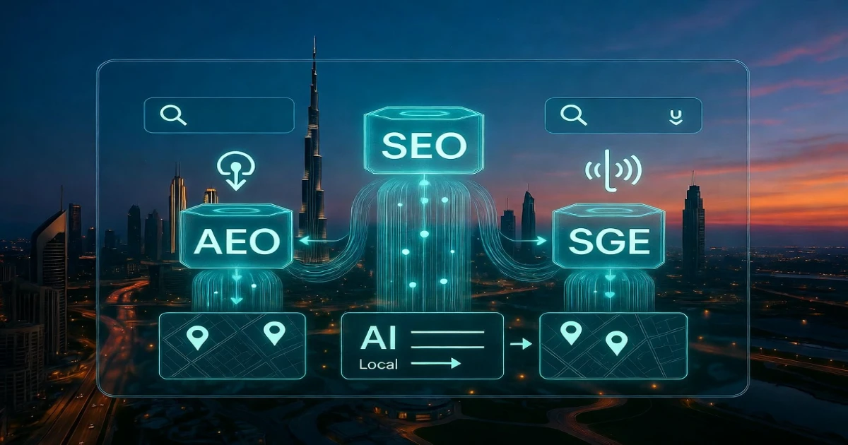 SEO vs AEO vs SGE: What Actually Gets You Traffic in 2026 (UAE Market Guide)