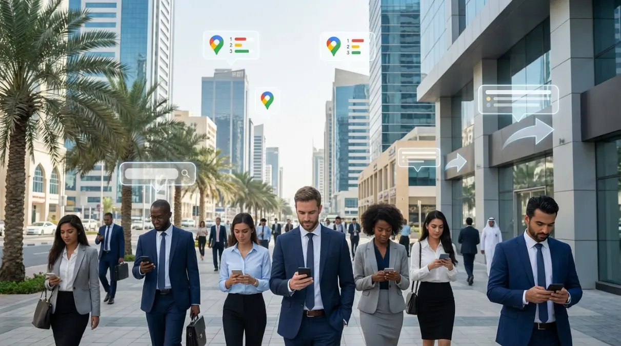 Local SEO Sharjah Google Maps visibility concept