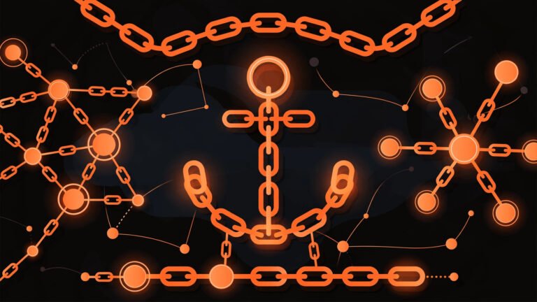 Anchor text optimization tools — glowing link network illustration